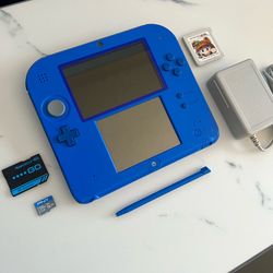 (M0d-d3d) Nintendo 2DS Electric Blue 128Gb Bundle $150