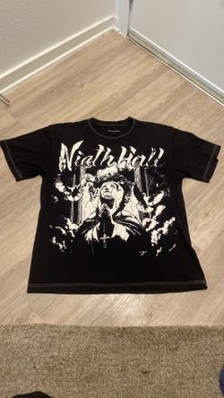 Black and white ninth hall shirt