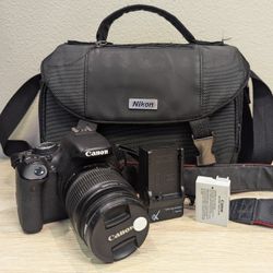 Canon Kiss X5 (t3i) EOS Camera DSLR w Lens