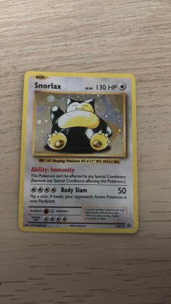 Pokemon Snorlax XY179 XY Holo Promo Card 130 HP English Basic