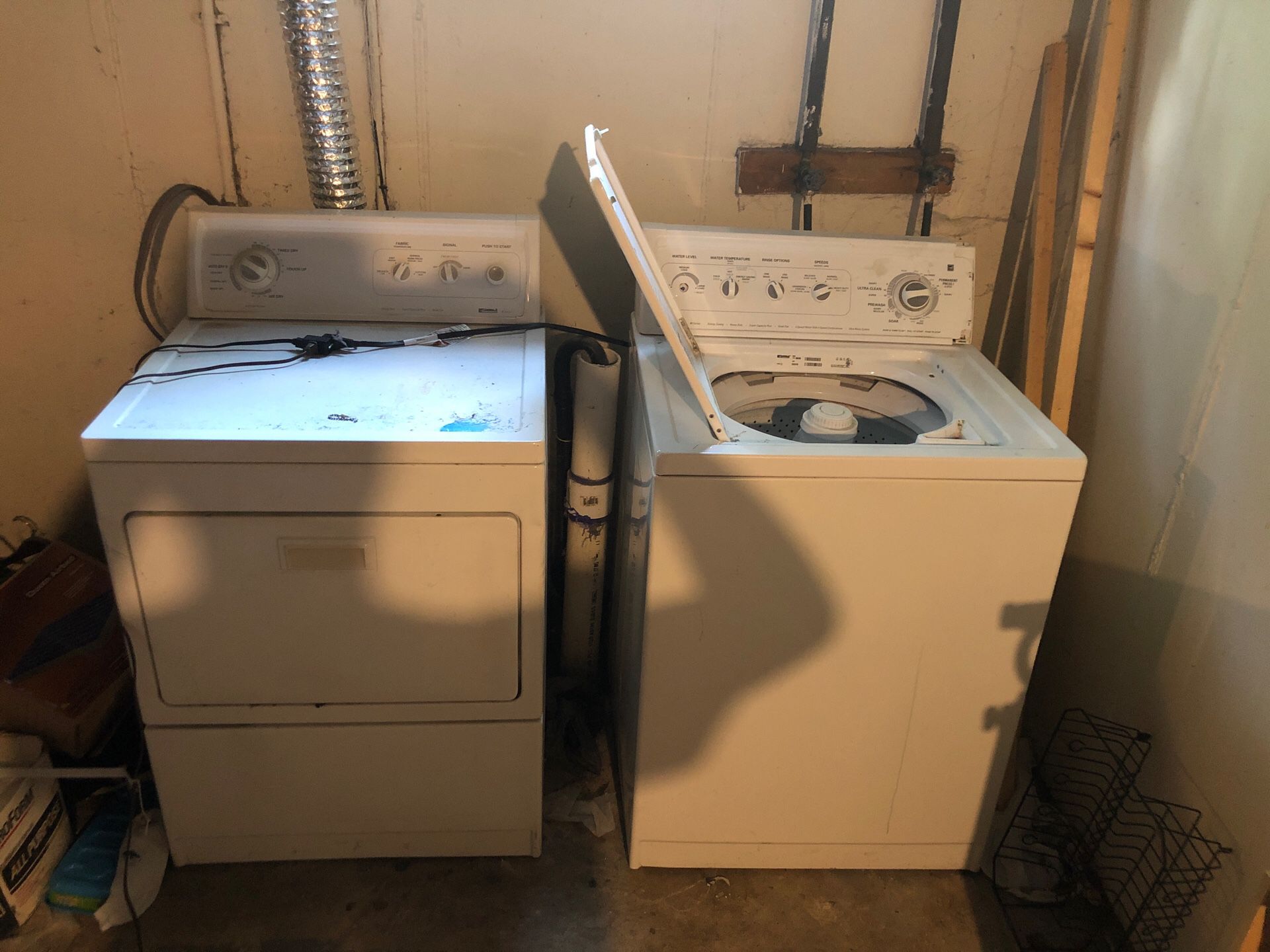 Kenmore washer and electric dryer