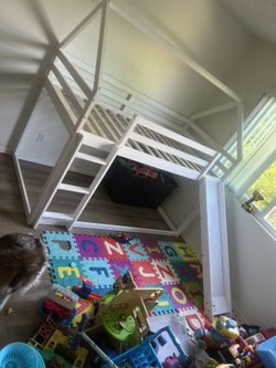 Twin Bunk Bed With Slide