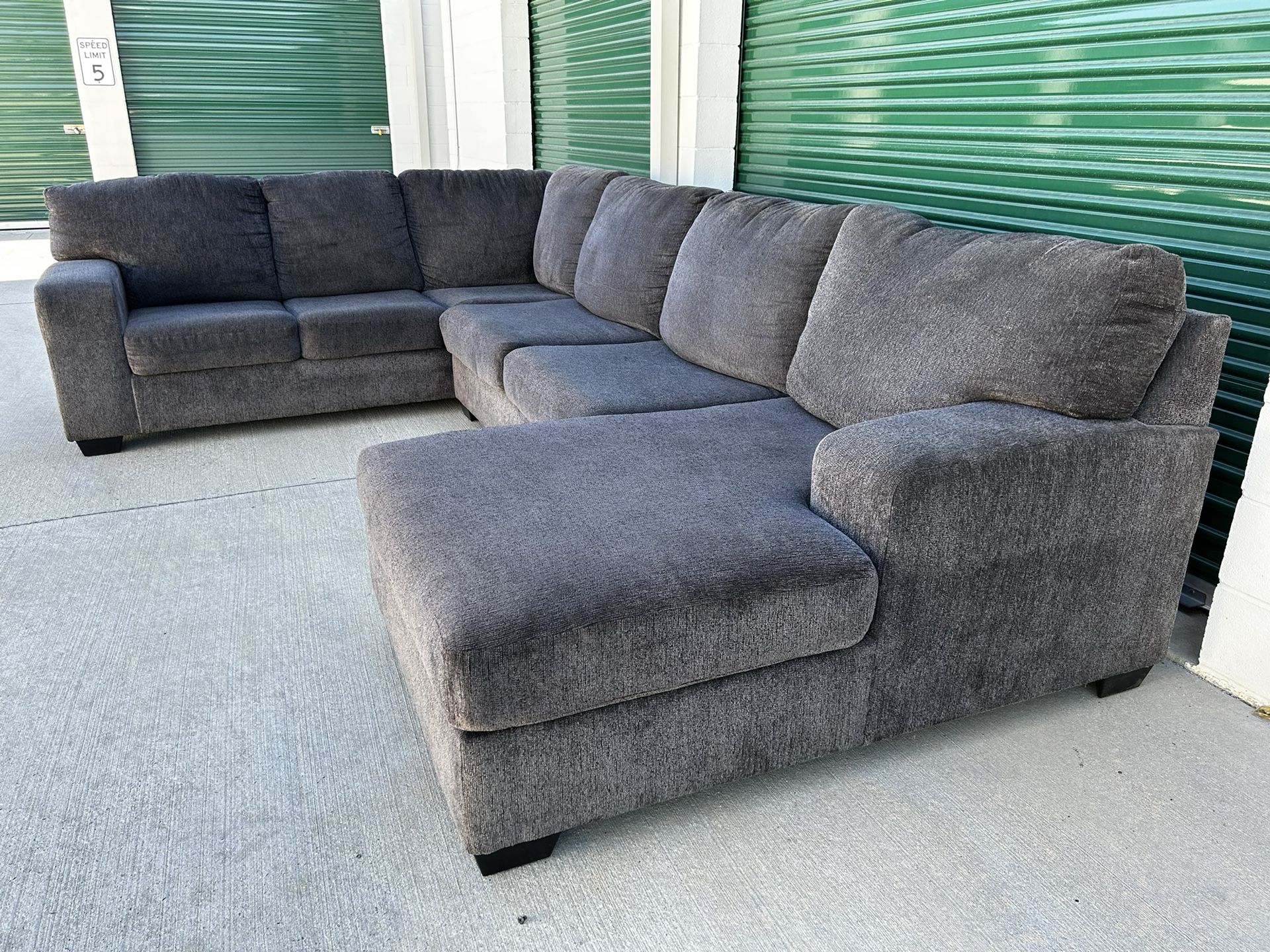 FREE DELIVERY | Grey U Sectional Sofa 