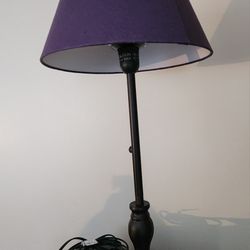 IKEA FARSBO table lamp With Purple Shade  24" H