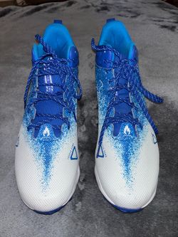 Under Armour Spotlight Franchise RM Football Cleats Men’s Size 13 Blue White (contact info removed)-400