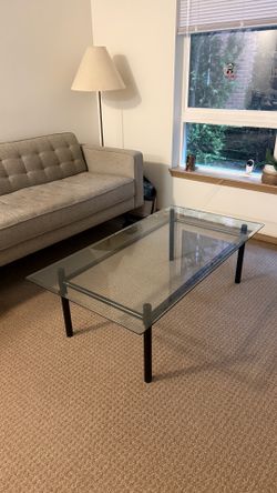 Glass coffee table - excellent condition