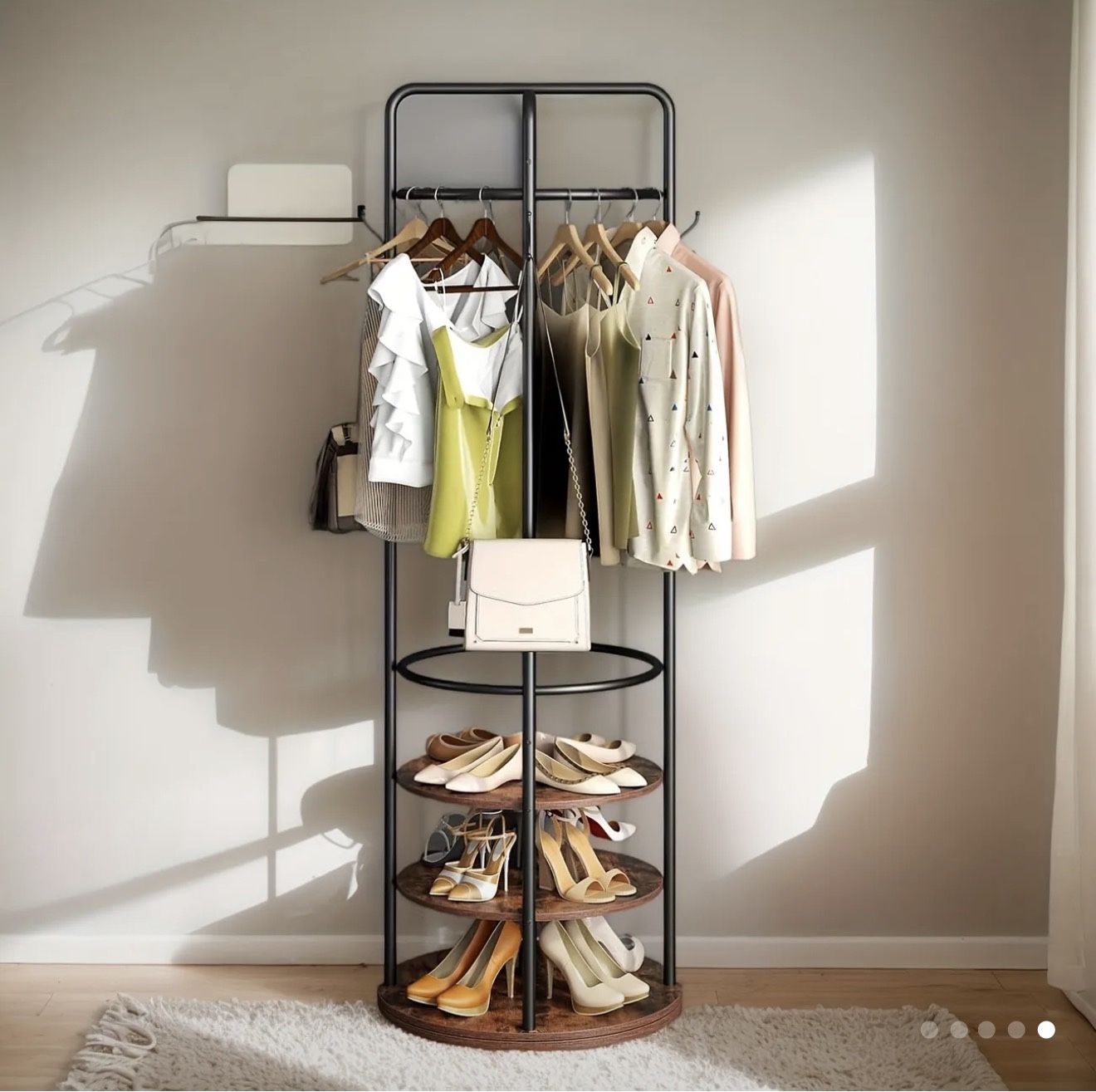 3 In 1 Rotating garment/coat Rack
