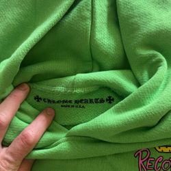 Green Chrome Hearts Hoodie 