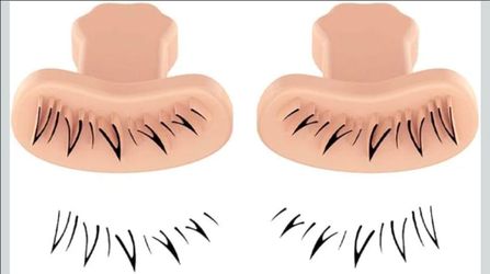 Juroicessry Eyelash Stamp Tool (1 Pair)
