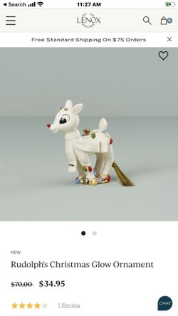 Lenox New Rudolph Christmas Glow Ornament