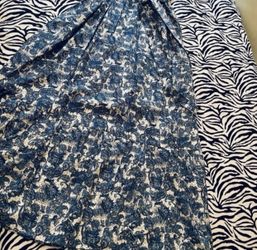 Beautiful blue white paisley maxi dress