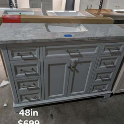 48in Bathroom Vanity with Top