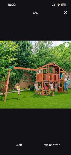 KidsKraft Boulder Bluff Playset +  2 Swing Set