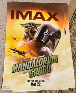 IMAX  Mandalorian&Grogu Sneak Peek Event Exclusive Double Sided Poster  5/4/26