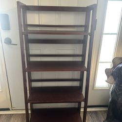 Foldable Wooden Bookshelf- Compact, Sturdy, And Easy To Store