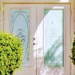 FrontGlass Door Inserts  2 Feet By 5    2 Pices 