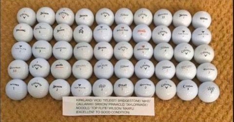 Mixed Brand Used Golf Balls Lot of 50