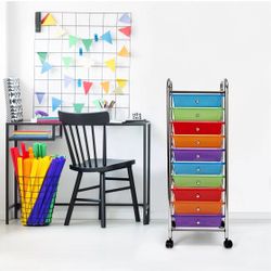 10 Drawer Organizer Utility Cart New In Box