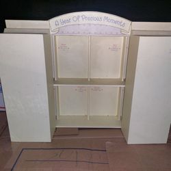 Large Precious Moments Display Shelf open/close Vintage Original 