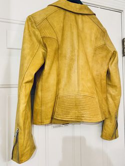 Italian leather motorcycle jacket, S