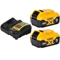 (2) 20V max 5.0Ah XR batteries