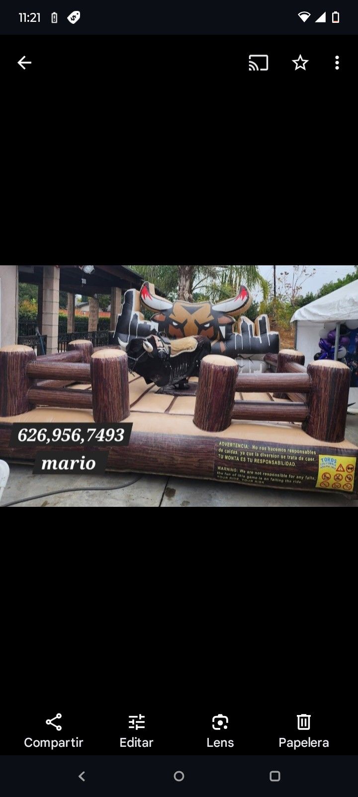 Mechanical Bull ()()() Toro Mecanico