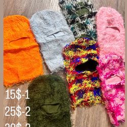 Fuzzy Ski mask/beanie