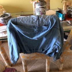 Hooded Oversized Denim Jacket