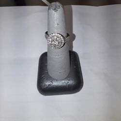 Ladies Engagement Ring 14kt White Gold 