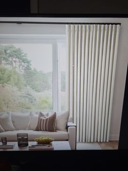 Natural linen black out curtains 86 in