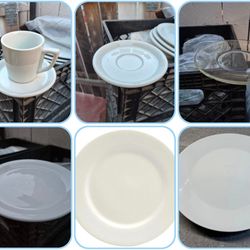 Catering Or Restaurant Plates, Cups, Saucers