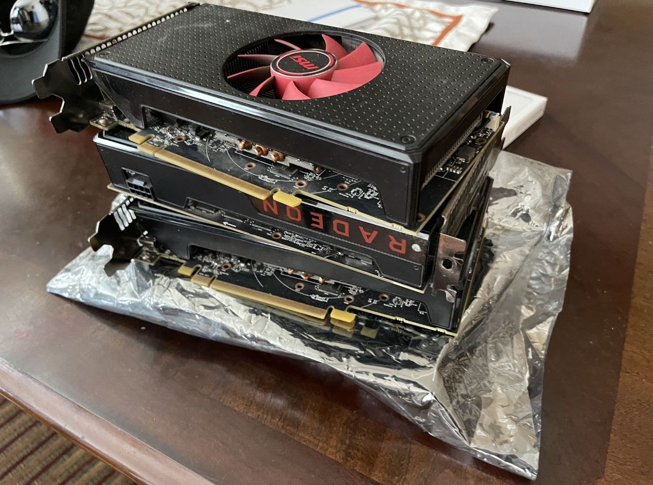 8 Video Card Mining Rig Works Perfect Needs To Be Reset And Cleaned for