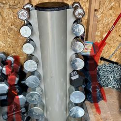 Dumbbells Set And Rack 