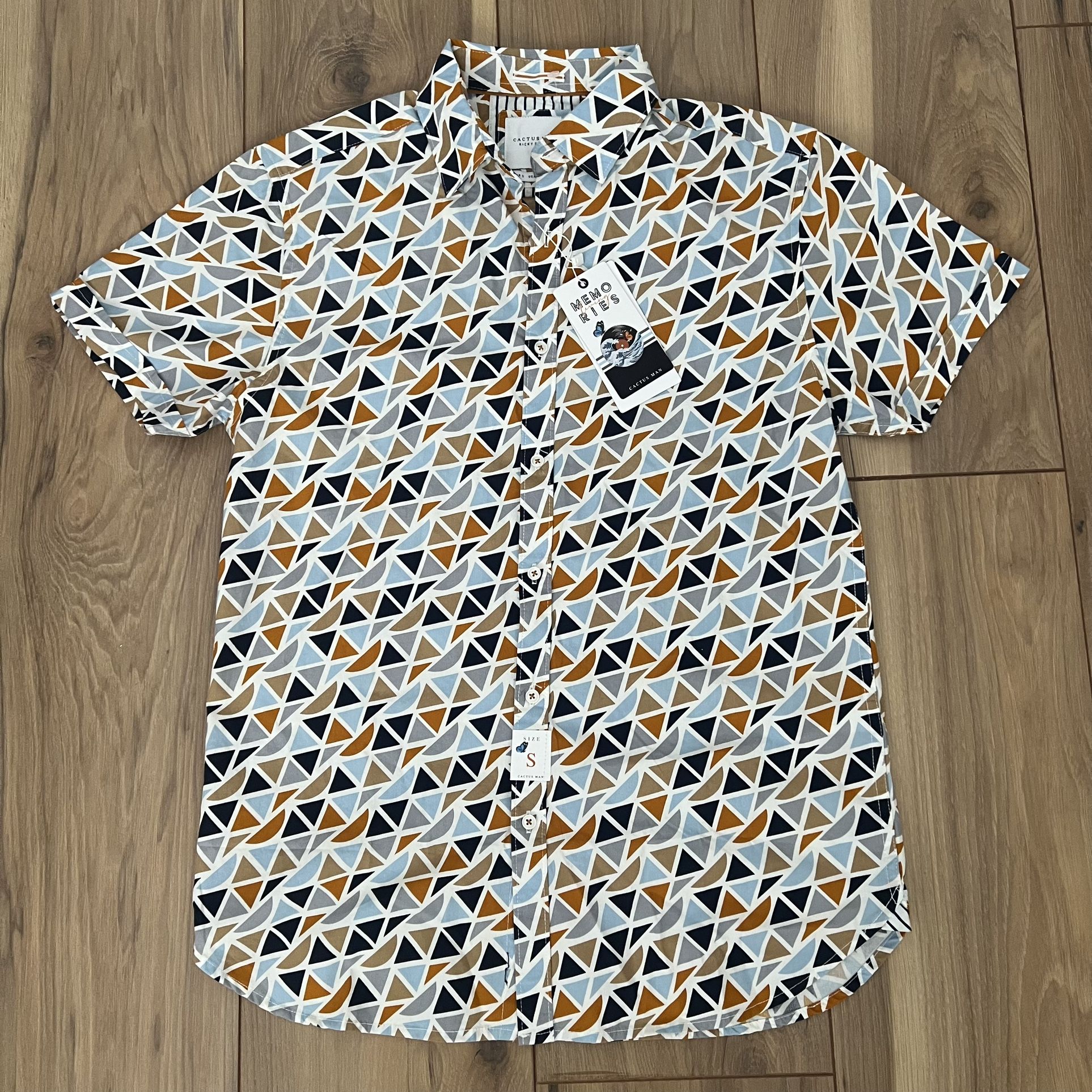 Cactus Man Ricky Singh Button Down Shirt Size Small