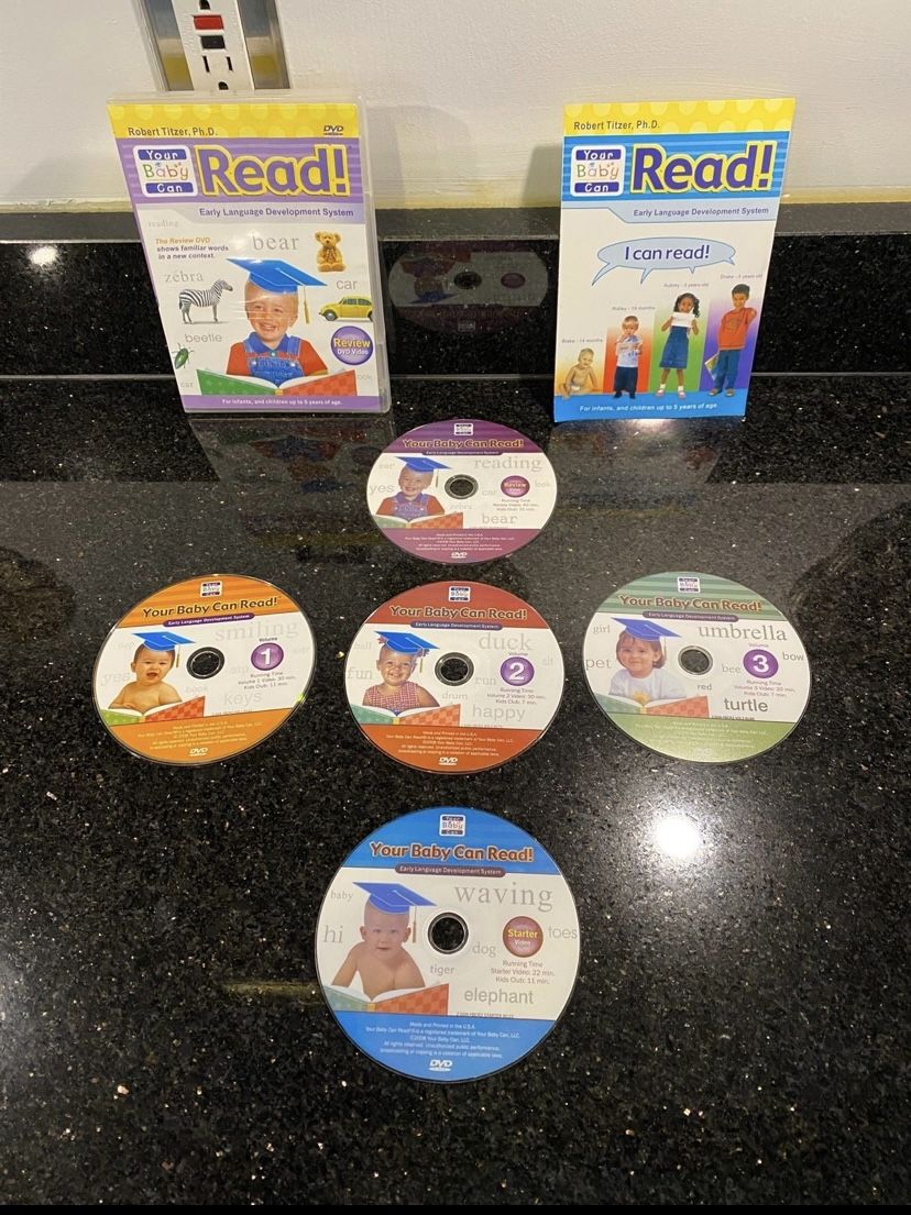 Your Baby Can Read! 5 DVDs: Starter, volume 1, volume 2, volume 3 & Review