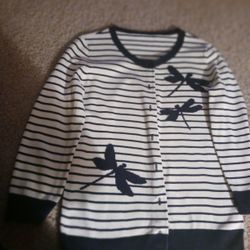Talbott Cardigan With Dragonflies