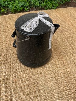 Vintage enameled kettle