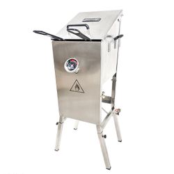 NEW Bayou Classic Stainless Steel 700-701 Fryer, 4 gal Capacity With 2 Wire Baskets
