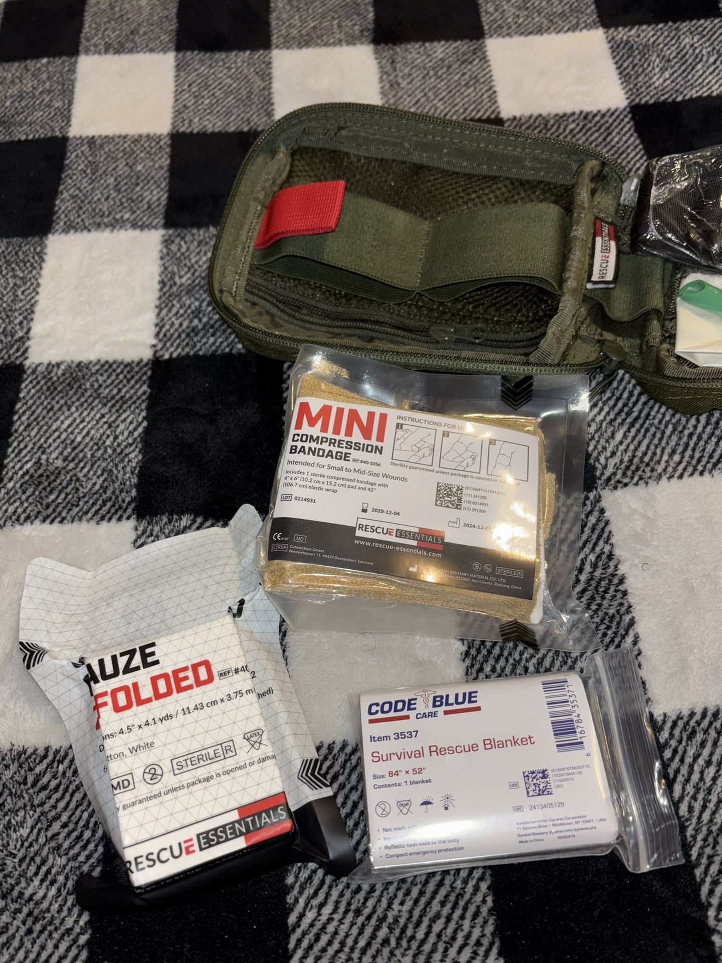 Army Green Tactical 1st Aid Kit BRAND NEW