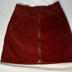 Corduroy mini skirt 