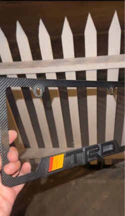 TRD Carbon Fiber License Plate Frame