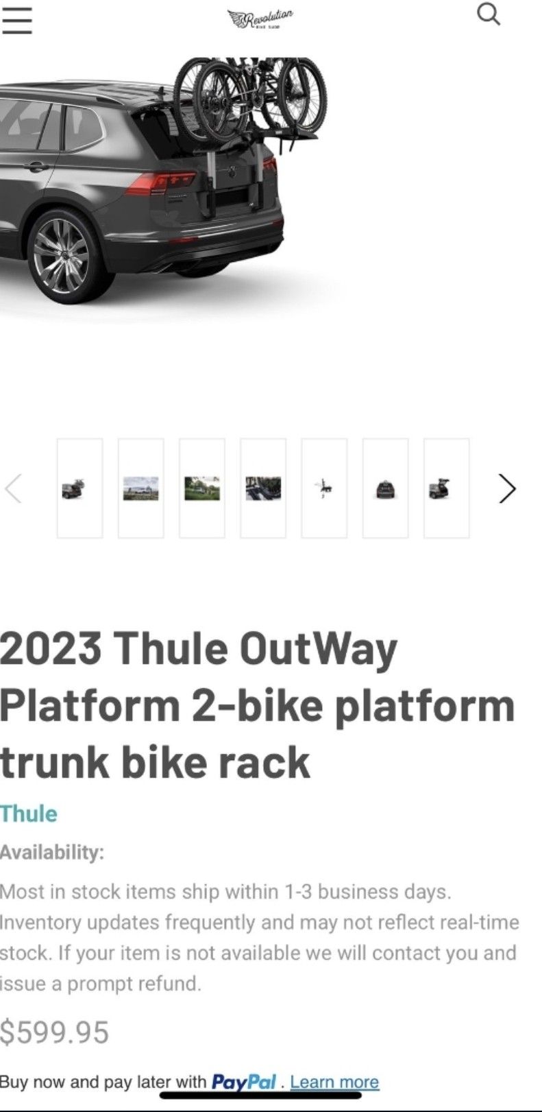 Thule Outway Platform Bike Rack