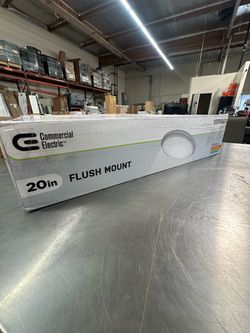 Commercial Electric 20in Low Profile LED Flush Mount Ceiling Light