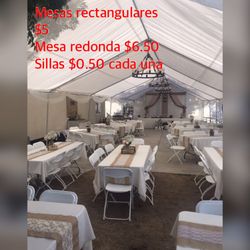 Jumpers, tables , chairs , canopies