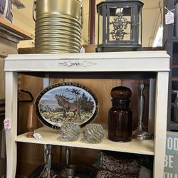 Vintage Off White Side Table
