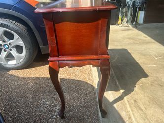 Cherry Wood Accent Table For Sale