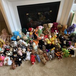 A lot of Beanie Babies