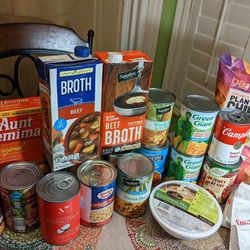 Free Canned Food And Condiments