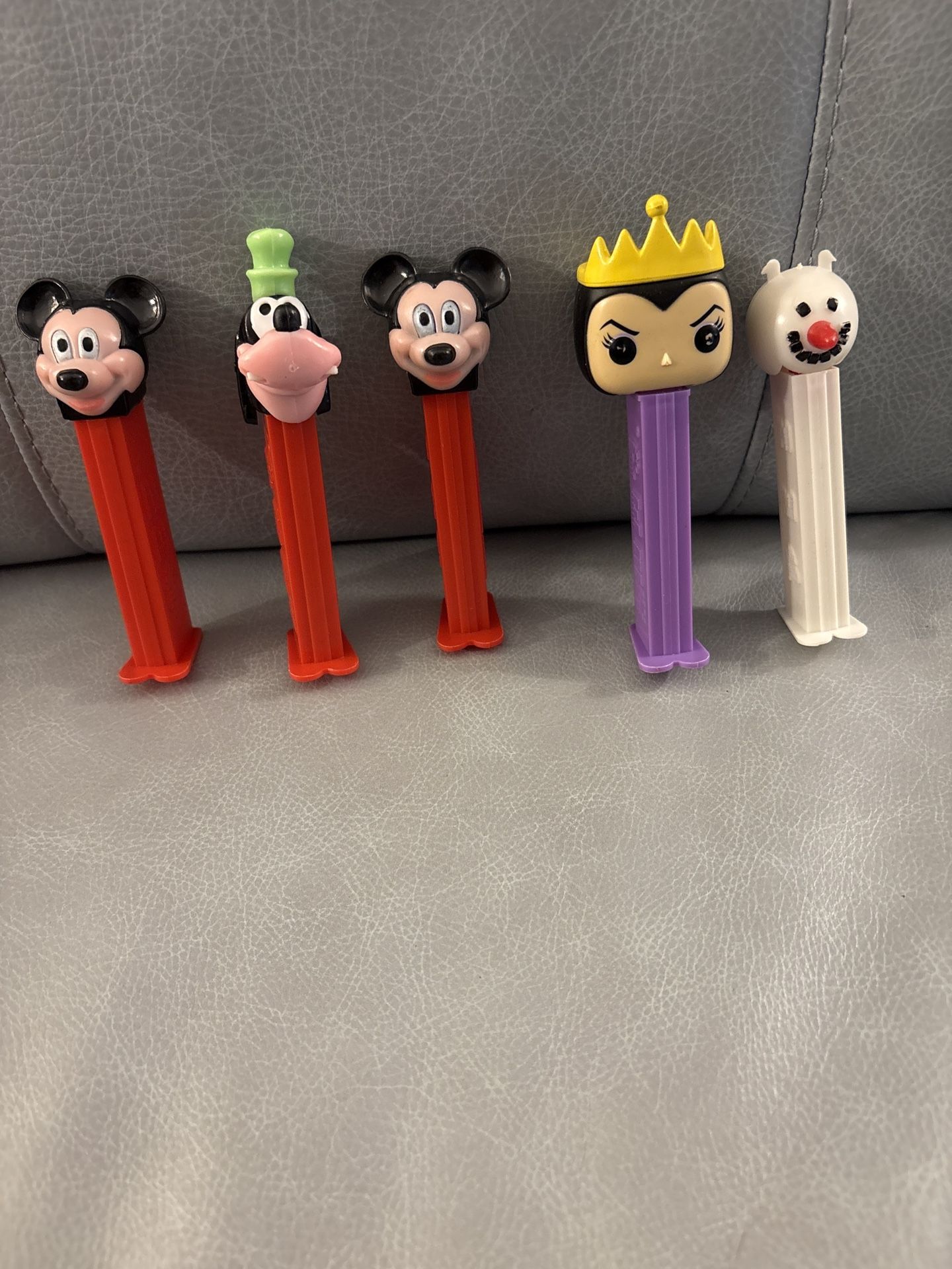 ๐ Lot of 5 PEZ Dispensers โ Disney Characters & More | Mickey, Goofy, Evil Queen, Snowman โ๏ธ