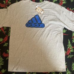 Vintage 90’s Adidas Thick Print Shirt Sz Xl NWT Made In USA